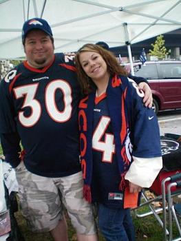 Missy and I at the Ravens game