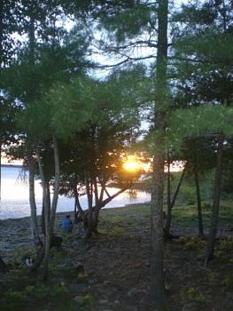 View from the deck of the camp.