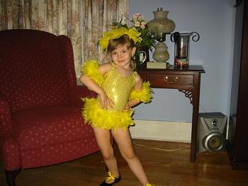 Nancy at age 4 - first dance recital