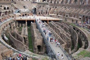 Inside the colloseum