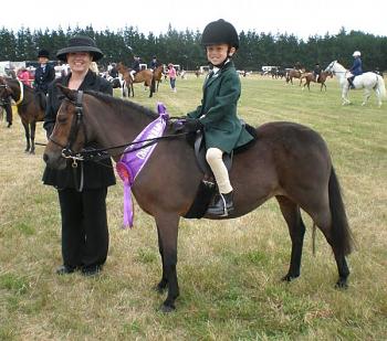 My nephew Dominic, winning Champion Led Pony at a show recently